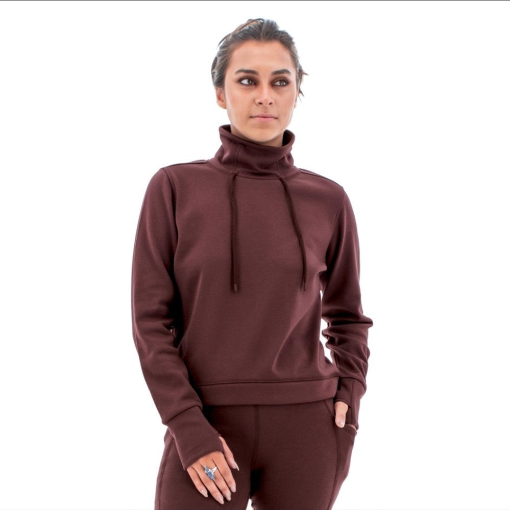 Aventura Dog-Walker Fleece Pullover Top Shirt Sweatshirt Catawba Grape Maroon